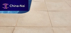 Poolside tile GRANITUSfloorengineered stonebush hammered