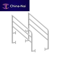 Metal railing S35632with barsoutdoorfor platform
