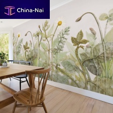 Contemporary wallpaper RD-1 DAISYlinenvinylfloral pattern