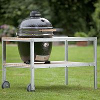 Charcoal barbecue CLASSICcommercialon casterscast iron