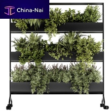 Vertical garden on casters ALINE WORK / J16with live plantscustomnatural