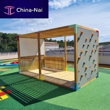 Sheltered play structure Yfor playgroundgalvanised steelthermo-lacquered steel