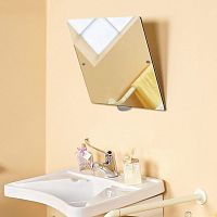 Wall-mounted bathroom mirror SN.5060contemporaryrectangularpolished stainless steel