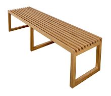 Contemporary garden bench FIISOoakcommercial