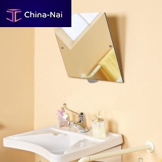 Wall-mounted bathroom mirror SN.5060contemporaryrectangularpolished stainless steel