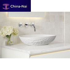 Countertop washbasin P70368-00-HW1ceramicmatte finish1-hole