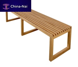 Contemporary garden bench FIISOoakcommercial