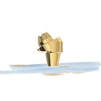 Titanium implant abutment All-on-Xinternal hexagonexternalangled