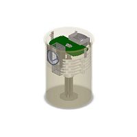 Rainwater water treatment plant STOPPOL®sludgewith filterfor small community