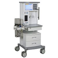 Trolley-mounted veterinary anesthesia workstation DM6A
