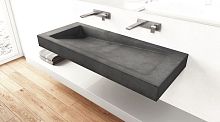 Wall-mounted washbasin SLANT 03 DOUBLEconcretecustomdouble