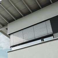 Metal solar shading for facadeverticalhorizontal