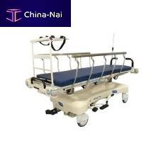 Patient transfer stretcher trolley YA-PS02hydraulicheight-adjustablewith adjustable backrest