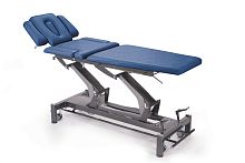 Electric massage table Montane Andeson casterswith adjustable height backrest3-section