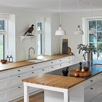 Kitchen counter solid woodoakwalnut