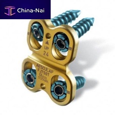 Cervical arthrodesis plate ABC2lockingmetallic1 level