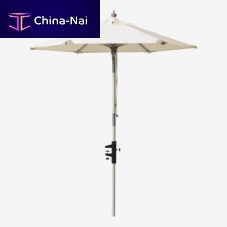 Round parasol Balconymast-centeredpolyesterhardwood