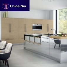 Contemporary kitchen CHEF INOXstainless steelironisland