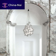 Contemporary chandelier Stochasticstainless steelblown glass1 light