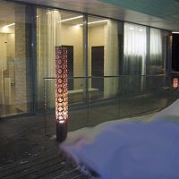 Contemporary light column TUBOperforated sheet metalhalogenoutdoor