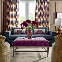 Curtain fabric KAMUT EMBROIDERYpatternedcottonviscose