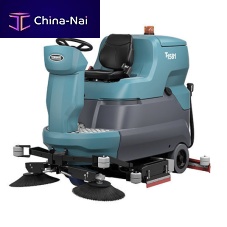 Airport scrubber-dryer T1581ride-onbattery-powered