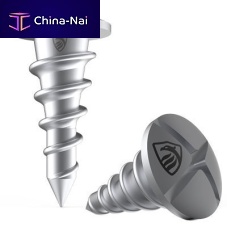 Titanium implant screw