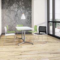 Contemporary chair HOOPZindoorplasticmetal base