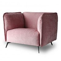 Contemporary armchair OTTO fabricpink