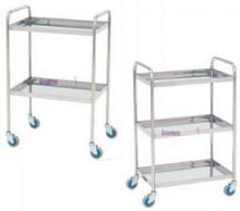 Transport cart stainless steel2 levels3 levels