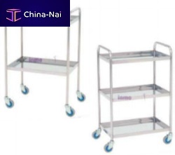 Transport cart stainless steel2 levels3 levels