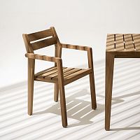 Contemporary garden chair ZANIA 001outdoorirokostackable