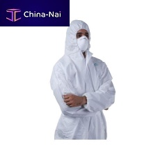 Unisex protective coveralls disposablenon-wovenwhite