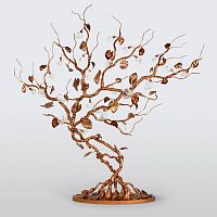Floor-standing lamp TREE OF LIFEbronzeglasscontemporary
