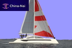 Catamaran sailing yacht Class 6cruising3-cabinwith open transom