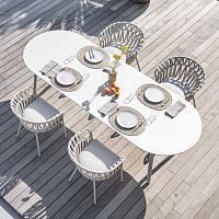 Contemporary dining table EMMAHPLceramiciron base