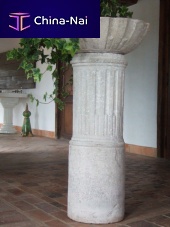 Stone column solid wood