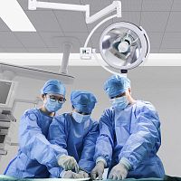 Ceiling-mounted surgical light SK-LZD7050AmobileLEDdental