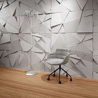 Wall-mounted decorative panel PB 05fire-retardantconcrete3D