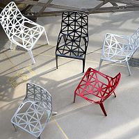 Contemporary chair NEW EIFFEL TOWERoutdoorindoorcast aluminum