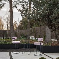 Contemporary bar chair PARADISOgardenindoorfabric