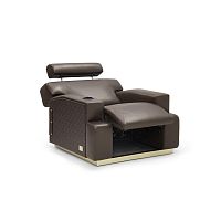 Contemporary armchair BORBONleatherwith footrestreclining