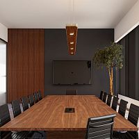 Pendant lamp NUMI brasswalnutcontemporary
