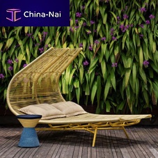 Contemporary sun lounger Amadopolyesterropealuminum