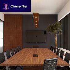 Pendant lamp NUMI brasswalnutcontemporary