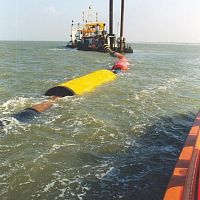 Cable float cylindrical
