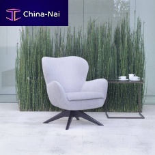 Contemporary armchair SUSHIfabricmetalwooden