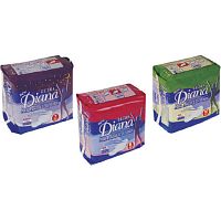Women sanitary pad Diana ULTRAbreathablebox of 10 unitsbox of 8 units