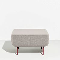 Contemporary ottoman HOFFfabricwoodensteel