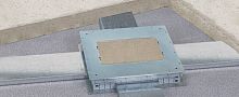 Floor-mounted electrical box CIMAbuilt-infor sockets
